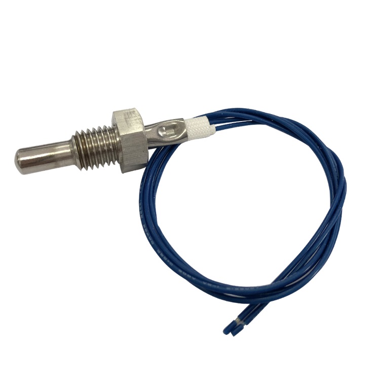 Thread head shell temperature sensor