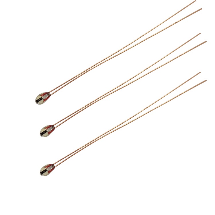 Single end glass encapsulated thermistor temperature sensor for electric oven